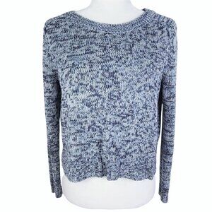 Women's Navy Blue White  Soft & Cozy Sweater